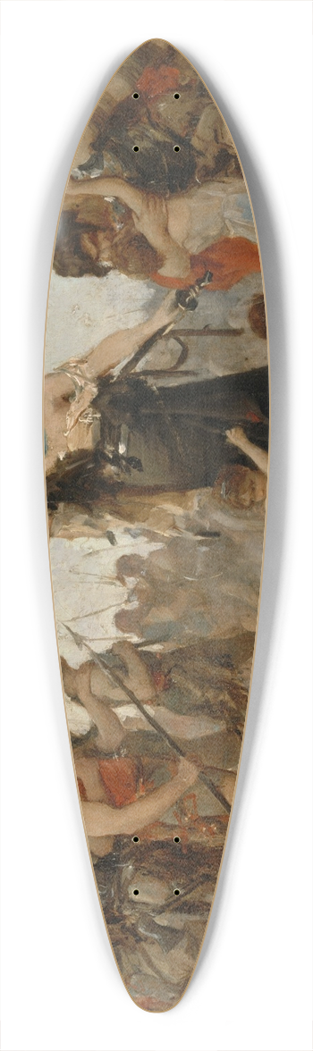 Georges Moreau de Tours - Le sacrifice  la Patrie 39.3 inch art pintail longboard deck