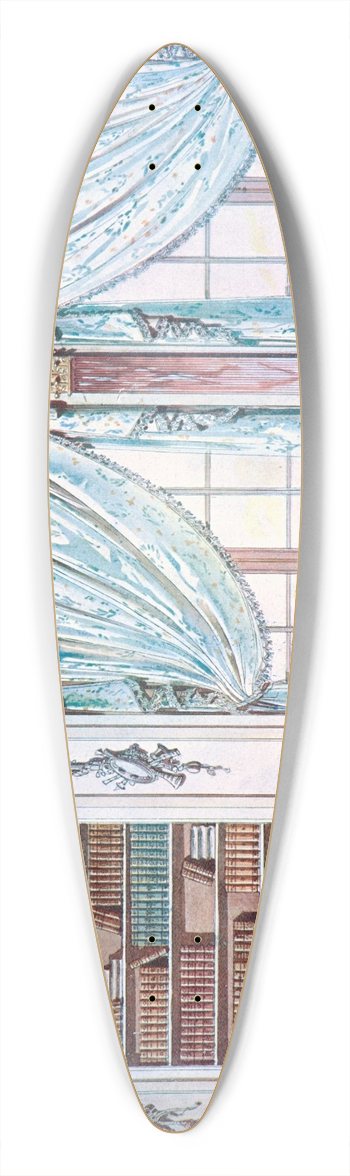 Georges Rmon - Bibliothque Louis XVI. 39.3 inch art pintail longboard deck