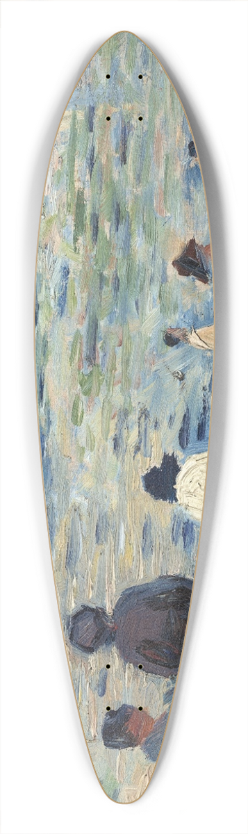 Georges Seurat - Bathers (Study for  Bathers at Asnires ) 39.3 inch art pintail longboard deck