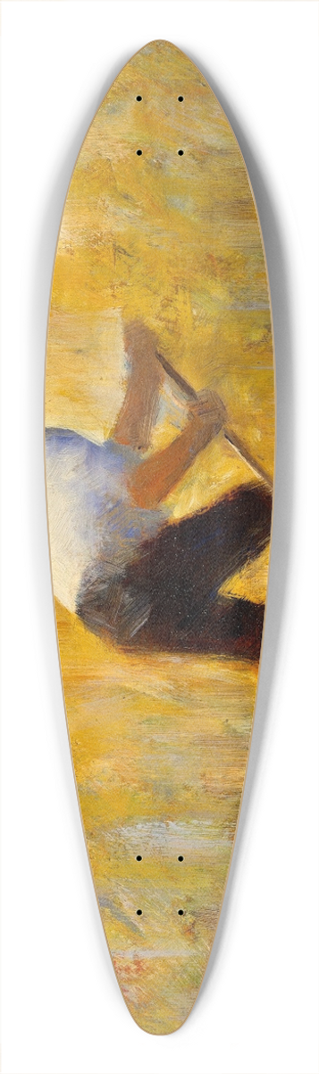 Georges Seurat - The Mower 39.3 inch art pintail longboard deck