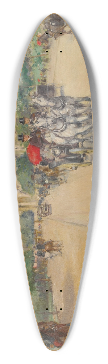 Georges Stein - Along The Champs-lyses 39.3 inch art pintail longboard deck