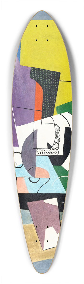 Georges Valmier - Composition 39.3 inch art pintail longboard deck