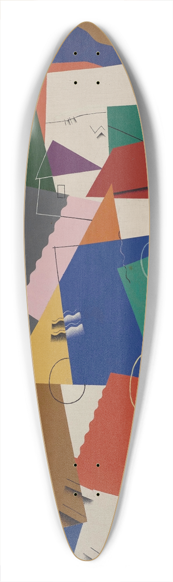 Georges Valmier - Paysage 39.3 inch art pintail longboard deck