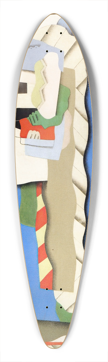 Georges Valmier - Reclining girl 39.3 inch art pintail longboard deck