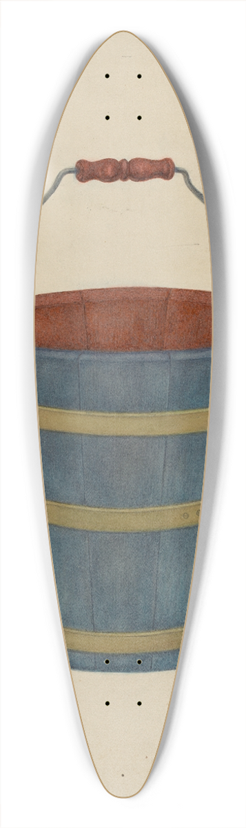 George V. Vezolles - Shaker Bucket 39.3 inch art pintail longboard deck