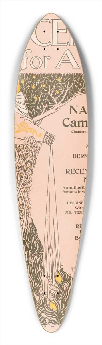 George Wharton Edwards - The century for April 39.3 inch art pintail longboard deck
