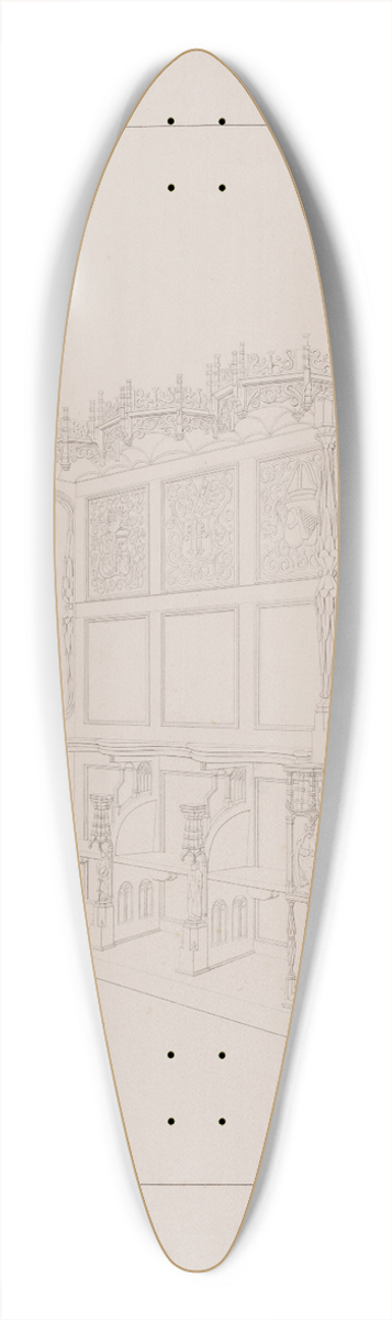 Georg Hoffmann - Korstole i Roskilde Domkirke 39.3 inch art pintail longboard deck