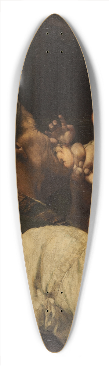 Georgios Jakobides - The Suffering of the Grandfather 39.3 inch art pintail longboard deck