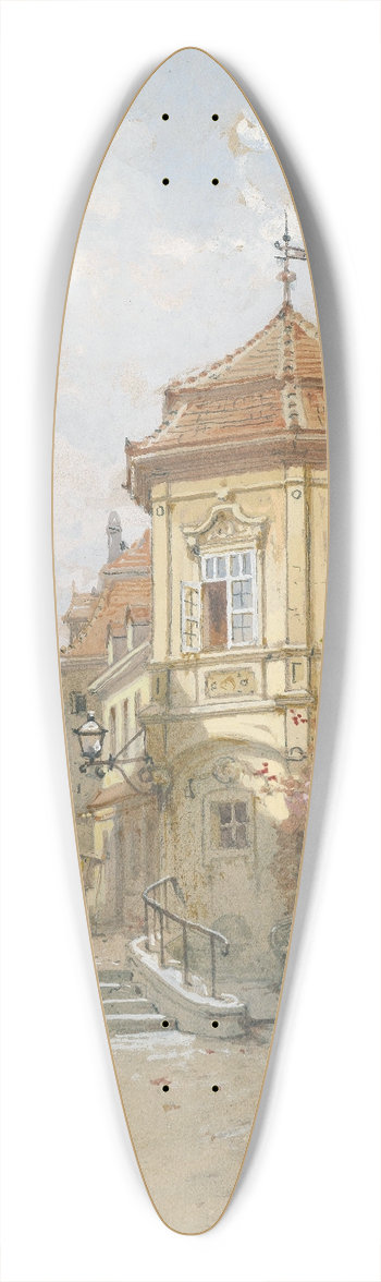 Georg Janny - Kleines Stadtpalais 39.3 inch art pintail longboard deck
