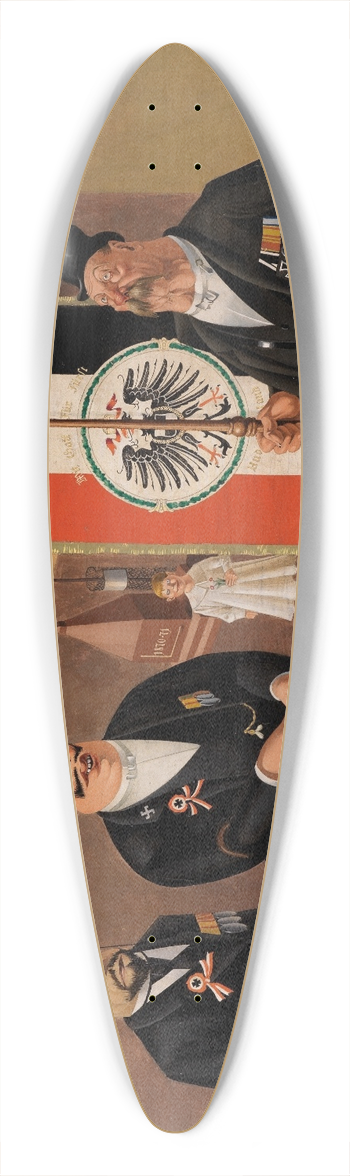 Georg Scholz - Kriegerverein 39.3 inch art pintail longboard deck