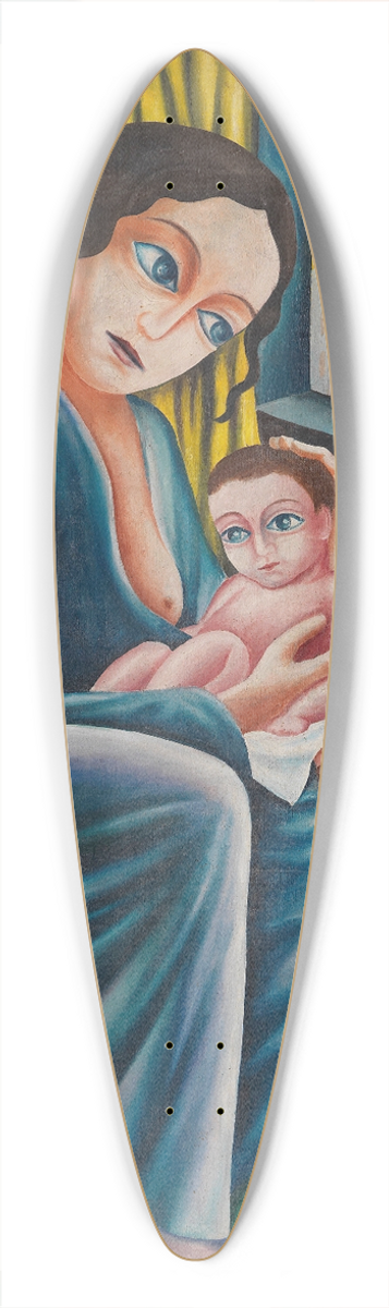 Georg Schrimpf - Stillende Mutter 39.3 inch art pintail longboard deck