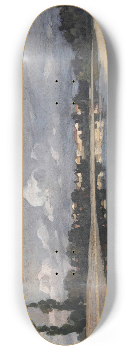 Cesare Viazzi - Paese sul fiume 8.25 inch art skate deck