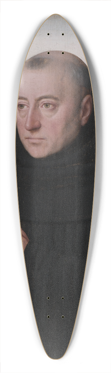 Gerard David - Portrait of a Monk 39.3 inch art pintail longboard deck