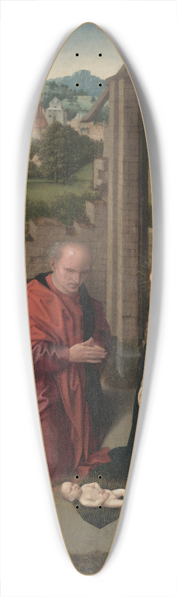 Gerard David - The Nativity 39.3 inch art pintail longboard deck