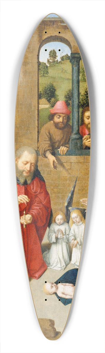 Gerard David - The Nativity 39.3 inch art pintail longboard deck