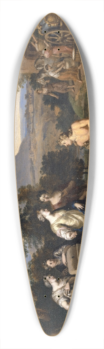 Gerard Hoet - Ulysses and Nausicaa in an Arcadian Landscape 39.3 inch art pintail longboard deck