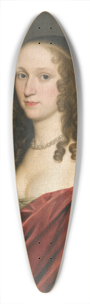 Gerard van Honthorst - Portrait Of A Lady 39.3 inch art pintail longboard deck