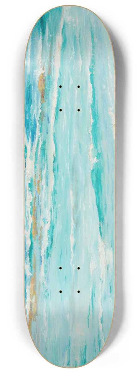 Charles Abel Corwin - The Windward Shore of Laysan Island 8.25 inch art skate deck