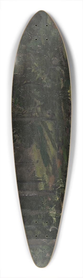 Gerhard Munthe - Wooded Landscape 39.3 inch art pintail longboard deck