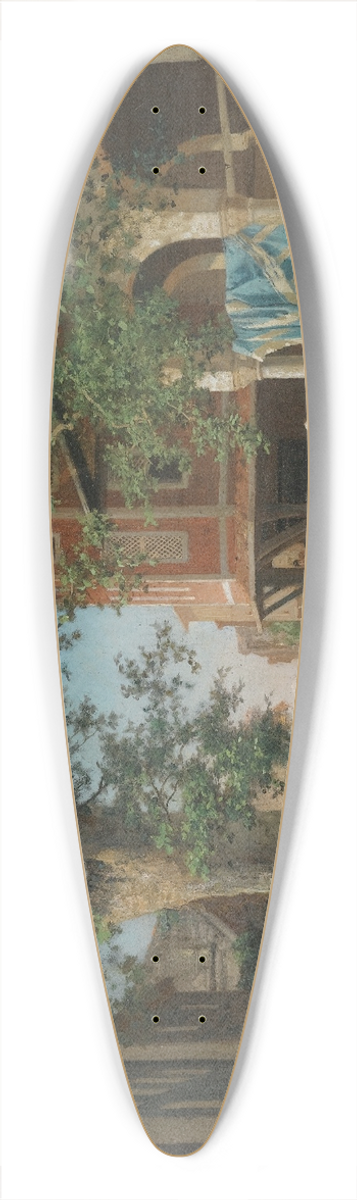 Germain Fabius Brest - Quartier De Constantinople 39.3 inch art pintail longboard deck