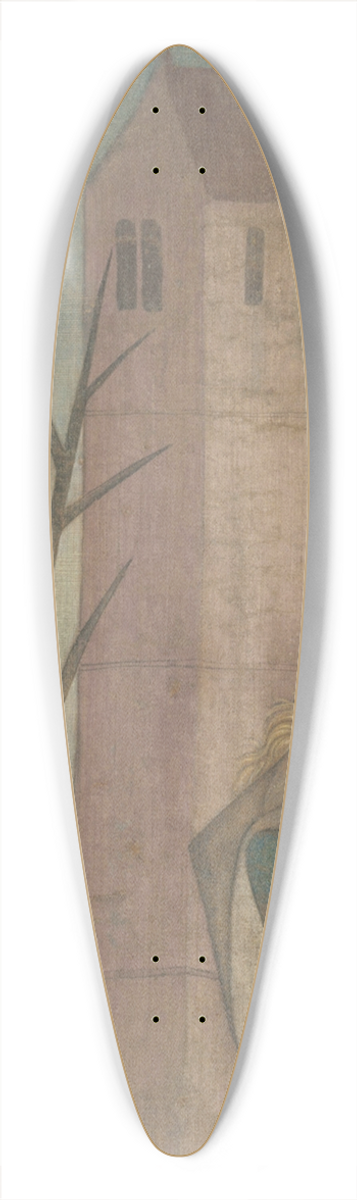 German School - Diptych of Saints Achatius, Barbara, Apollonia, and Sebald 39.3 inch art pintail longboard deck