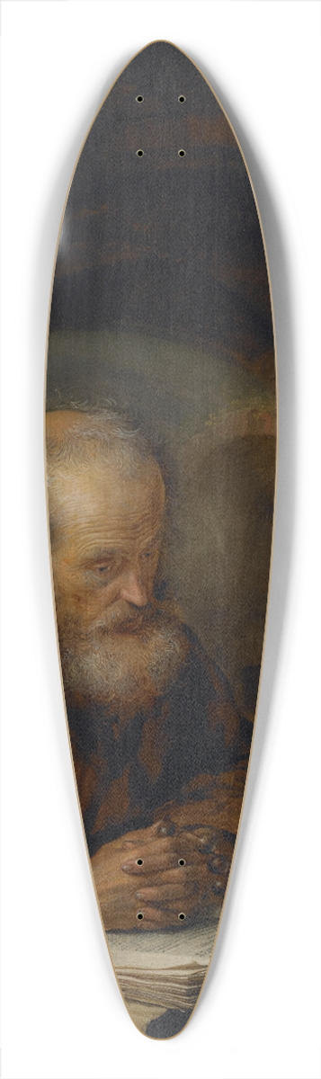 Gerrit Dou - A Hermit Praying 39.3 inch art pintail longboard deck