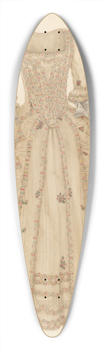 Gertrude Lemberg - Brocaded Silk Dress 39.3 inch art pintail longboard deck