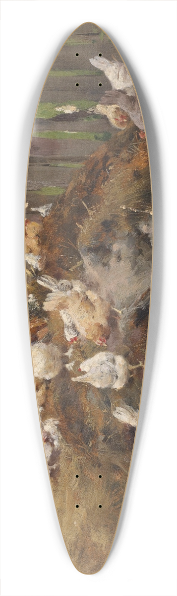 Geza Vastagh - Hhnerhof 39.3 inch art pintail longboard deck