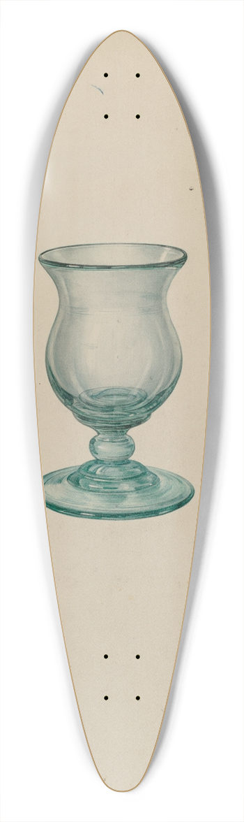 Giacinto Capelli - Blown Glass 39.3 inch art pintail longboard deck