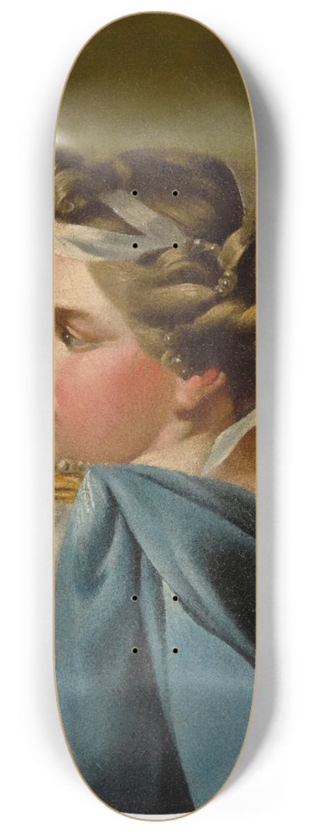Charles-Andr van Loo - Portrait Of A Lady 8.25 inch art skate deck