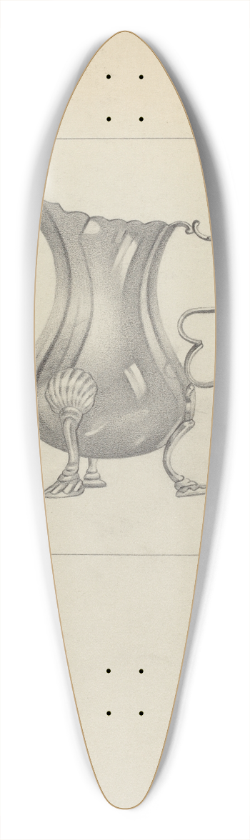Giacinto Capelli - Silver Creamer 39.3 inch art pintail longboard deck
