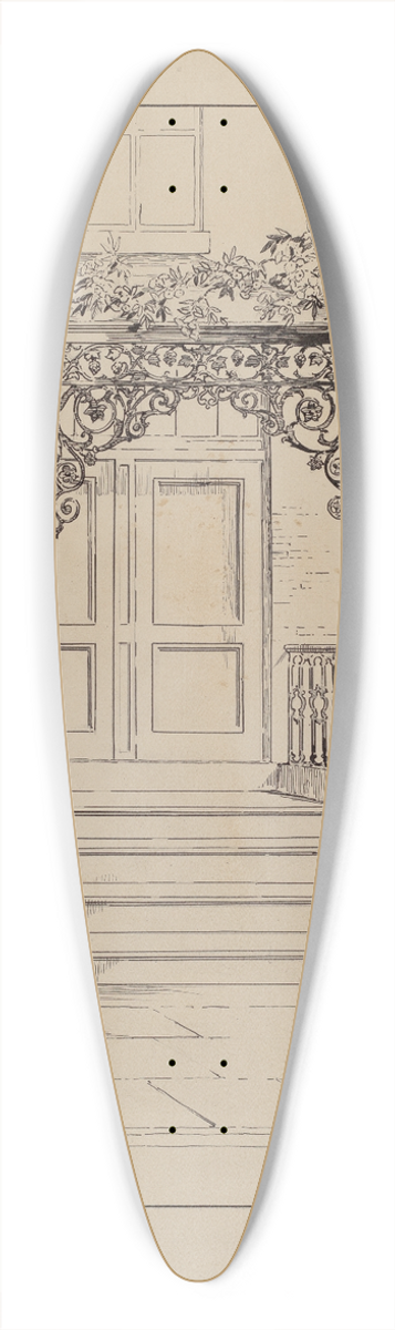 Gilbert Sackerman - Cast Iron Porch 39.3 inch art pintail longboard deck