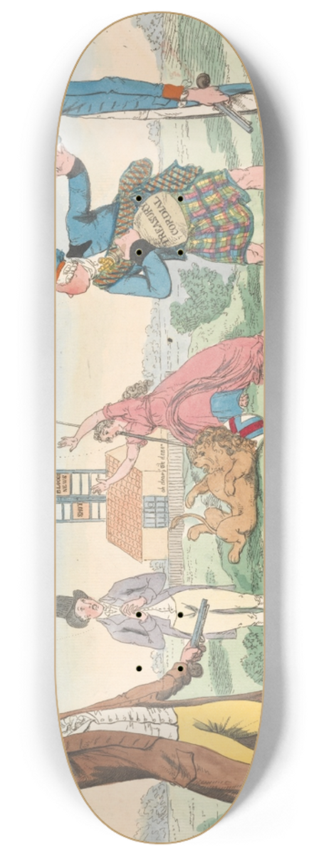 Charles Ansell - Bloody News  Bloody News  or the Fatal Putney Duel 8.25 inch art skate deck