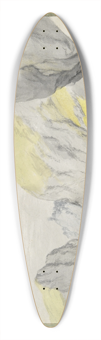 Gillis Neyts - Mountains 39.3 inch art pintail longboard deck