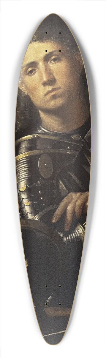 Giorgione - The Gattamelata. Man in armour with a squire 39.3 inch art pintail longboard deck