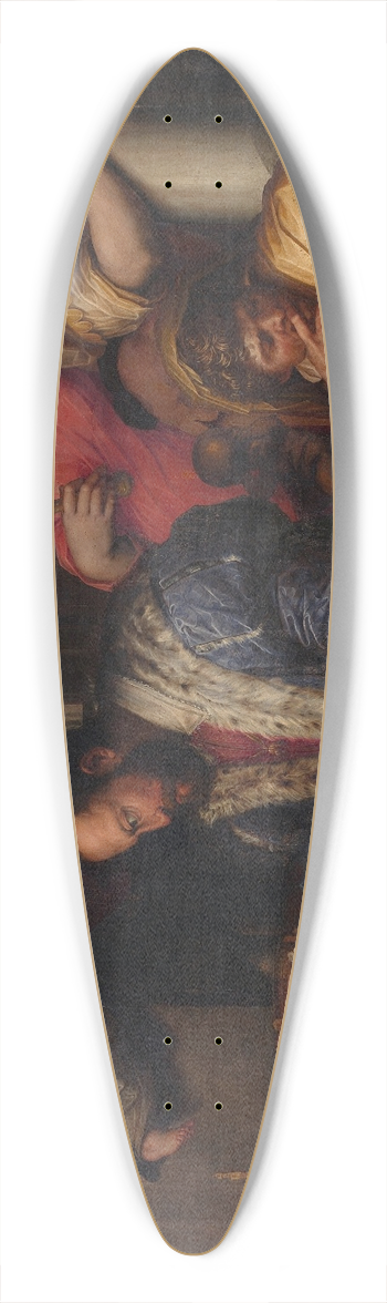 Giorgio Vasari - Cosimo studies the taking of Siena 39.3 inch art pintail longboard deck