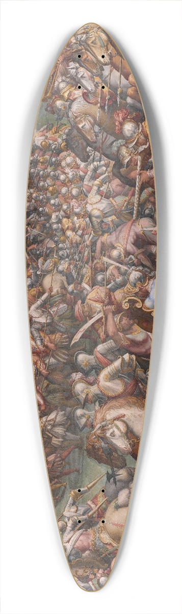 Giorgio Vasari - The battle of Marciano in Val di Chiana 39.3 inch art pintail longboard deck