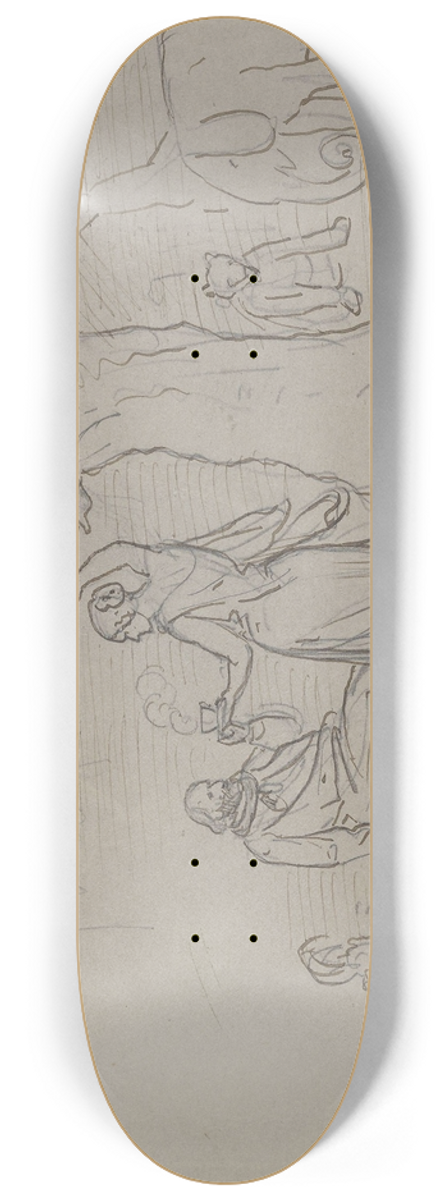 Adolph Tidemand - Syndefallet 8.25 inch art skate deck