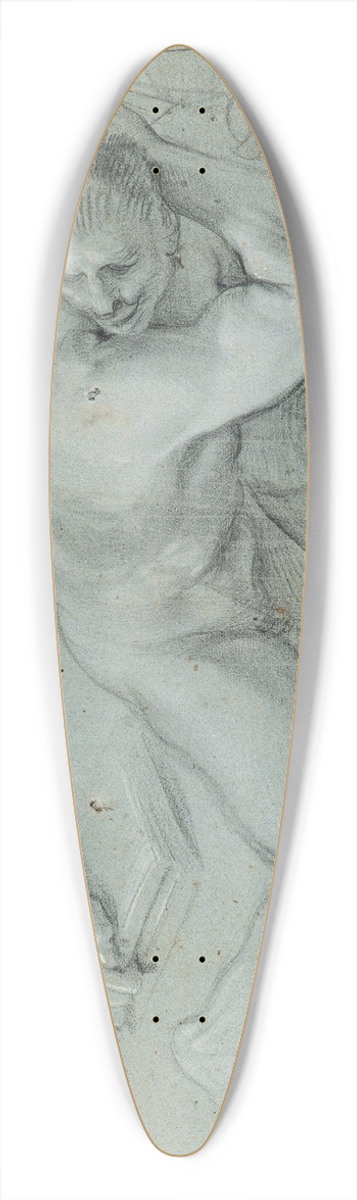 Giovanni Angelo Canini - Study for a Fallen Angel 39.3 inch art pintail longboard deck