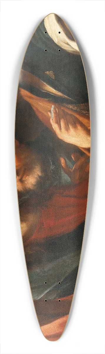 Giovanni Battista Beinaschi - The Tribute Money 39.3 inch art pintail longboard deck