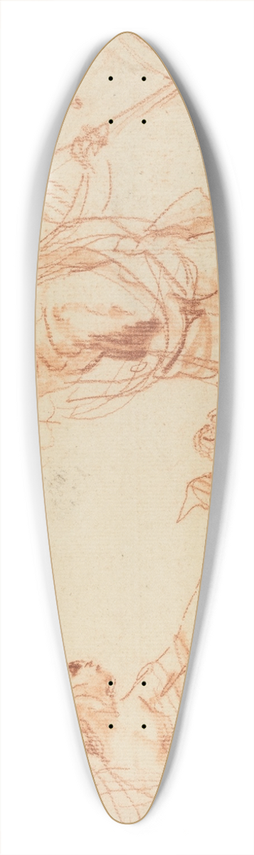 Giovanni Battista Cipriani - Mythological Composition with Chronos and Harpies (recto) 39.3 inch art pintail longboard deck