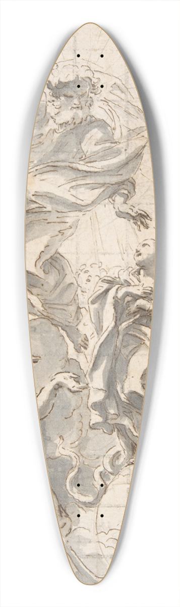 Giovanni Battista Gaulli - Allegory of the Immaculate Conception 39.3 inch art pintail longboard deck
