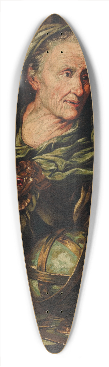 Giovanni Battista Langetti - A fortune teller 39.3 inch art pintail longboard deck