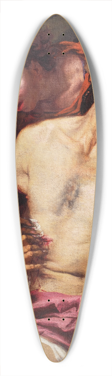 Giovanni Battista Langetti - The Good Samaritan 39.3 inch art pintail longboard deck