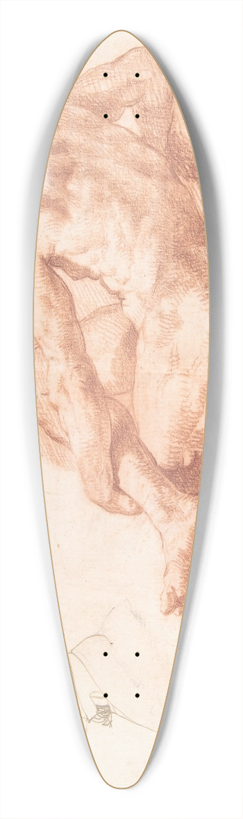 Giovanni Battista Lombardi - Male Nude 39.3 inch art pintail longboard deck