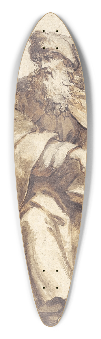 Giovanni Battista Merano - Siddende profet 39.3 inch art pintail longboard deck