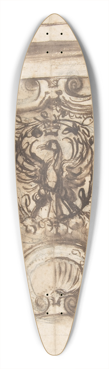 Giovanni Battista Naldini - Design for the End Pier of a Table 39.3 inch art pintail longboard deck