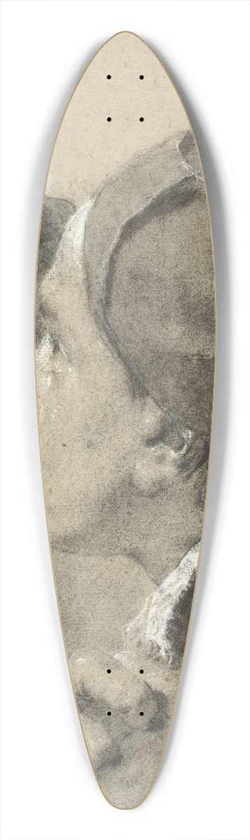 Giovanni Battista Piazzetta - A Young Man Embracing a Girl 39.3 inch art pintail longboard deck