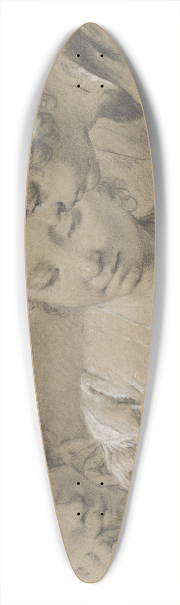Giovanni Battista Piazzetta - Feeding the Dog 39.3 inch art pintail longboard deck
