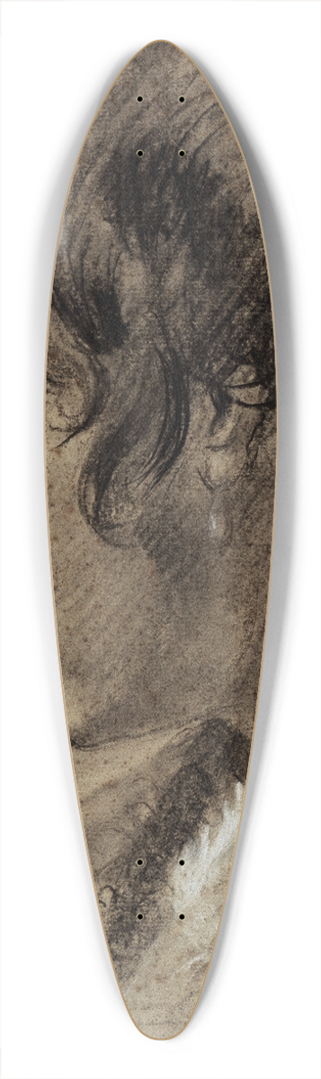 Giovanni Battista Piazzetta - Head of a young man 39.3 inch art pintail longboard deck